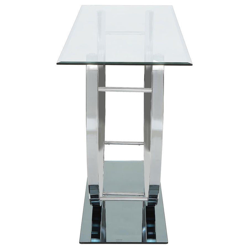 Danville - Rectangular U-Shaped Glass Top Table