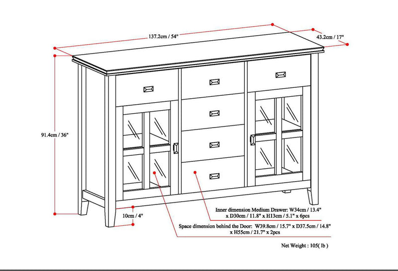Artisan - Sideboard Buffet - Light Brown