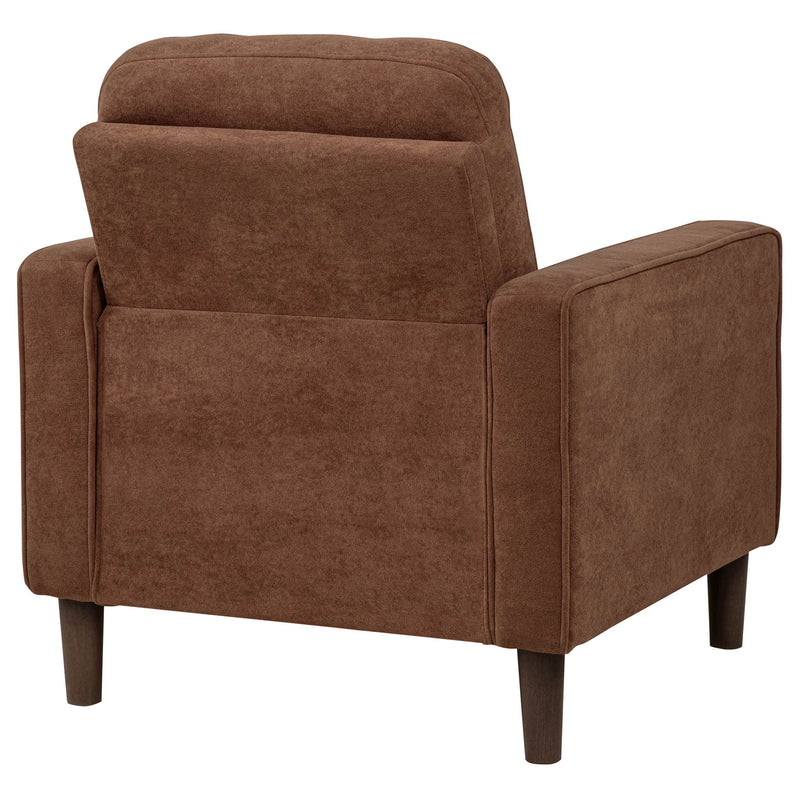 Heather - Track Arm Tufted Accent Chair - Rust