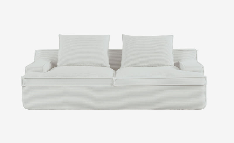 Nimbus - Oversized Full Foam 4 Seater Couch For Living Room Upholstered In Soft, Wide Armrests
