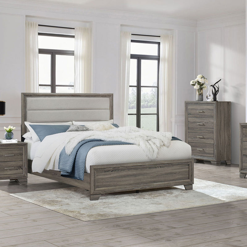 Funston - 4 Drawer Chest Of Drawers With Bar Handles - Brown Oak