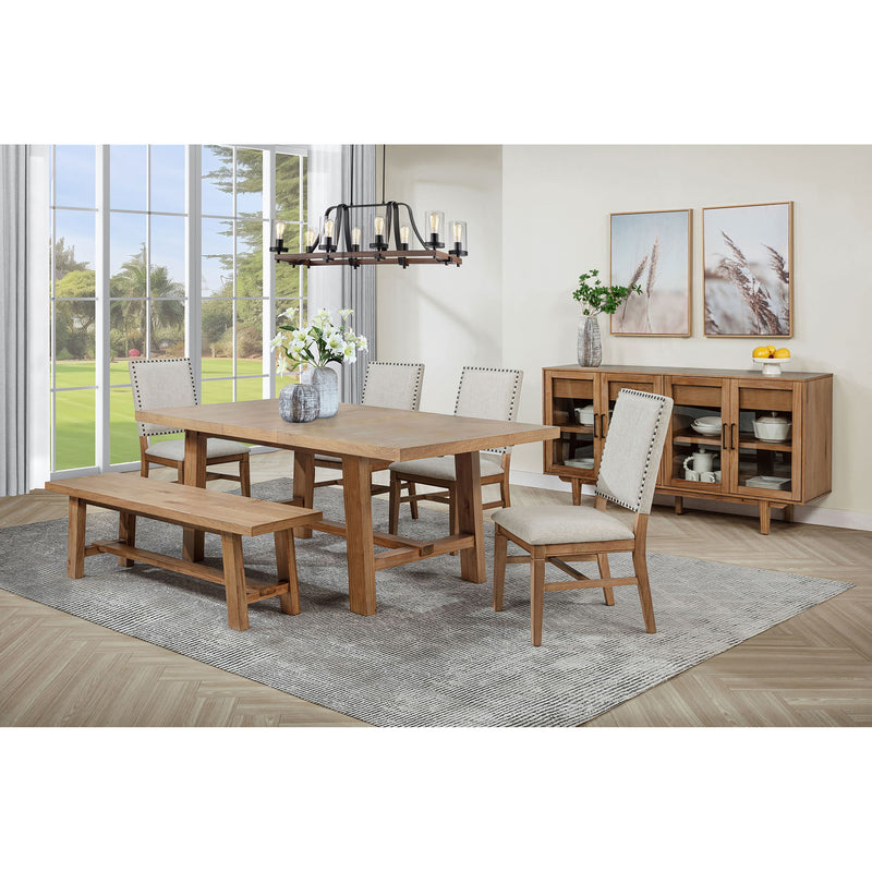 Extension Leaf Dining Table With Removable Leaf - Natural