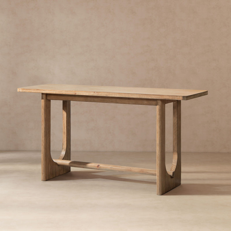 Turnkey - Trestle Console Table - Antique Brown