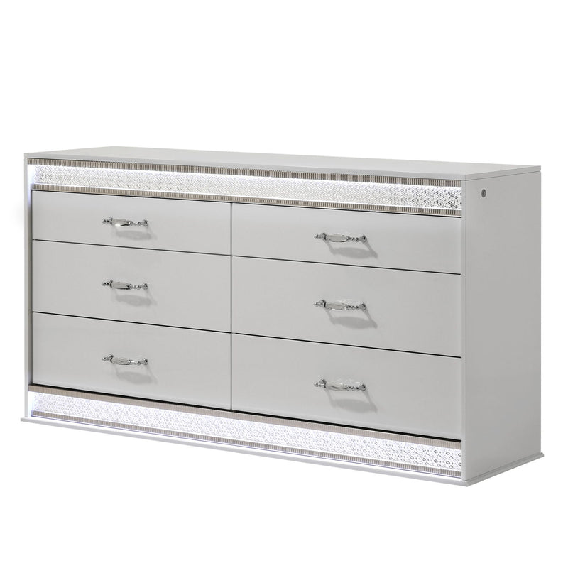 Glam - Bedroom Set With LED Headboard