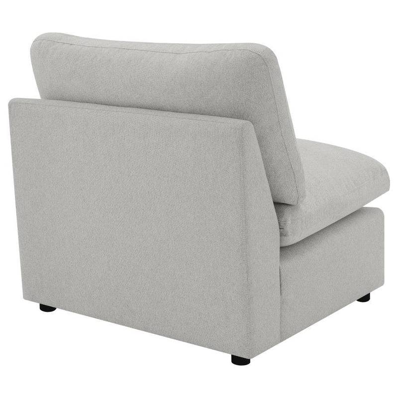 Collins - Modular Power Reclining Sectional Armless Chair - Gray