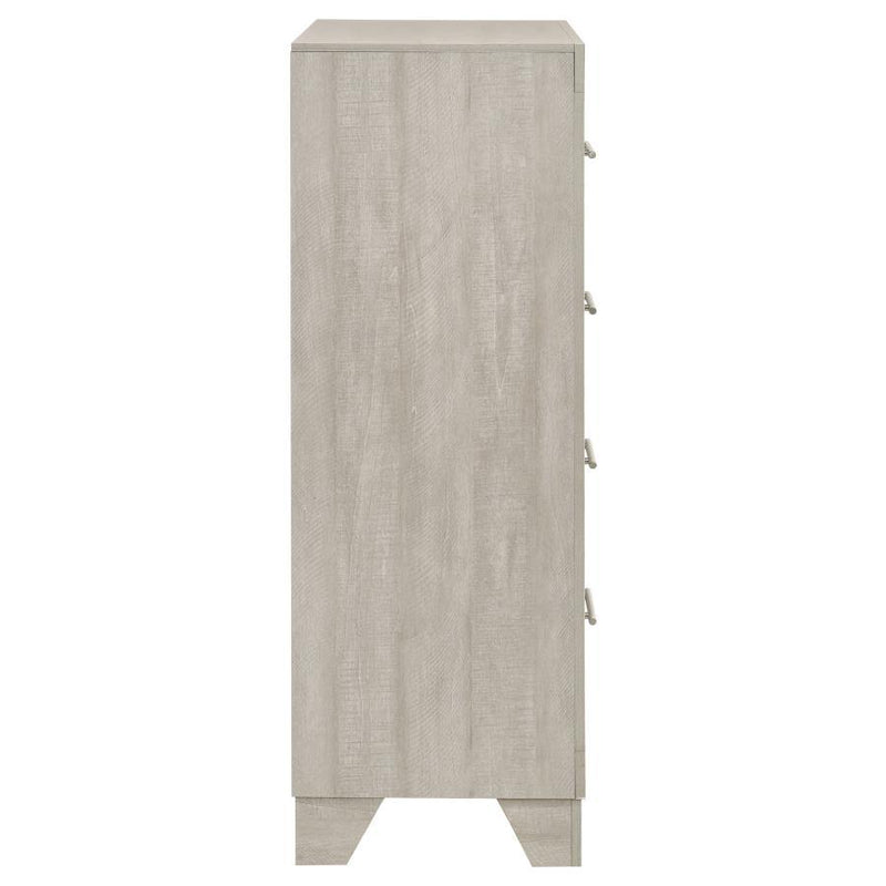 Trenton - 4-Drawer Bedroom Chest Of Drawers - Rustic Cream