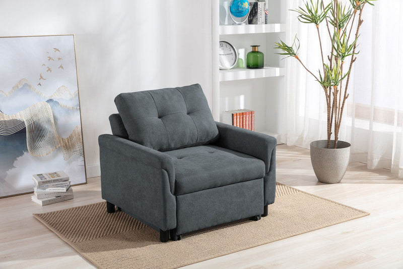 Hannah - Convertible Armchair - Dark Gray
