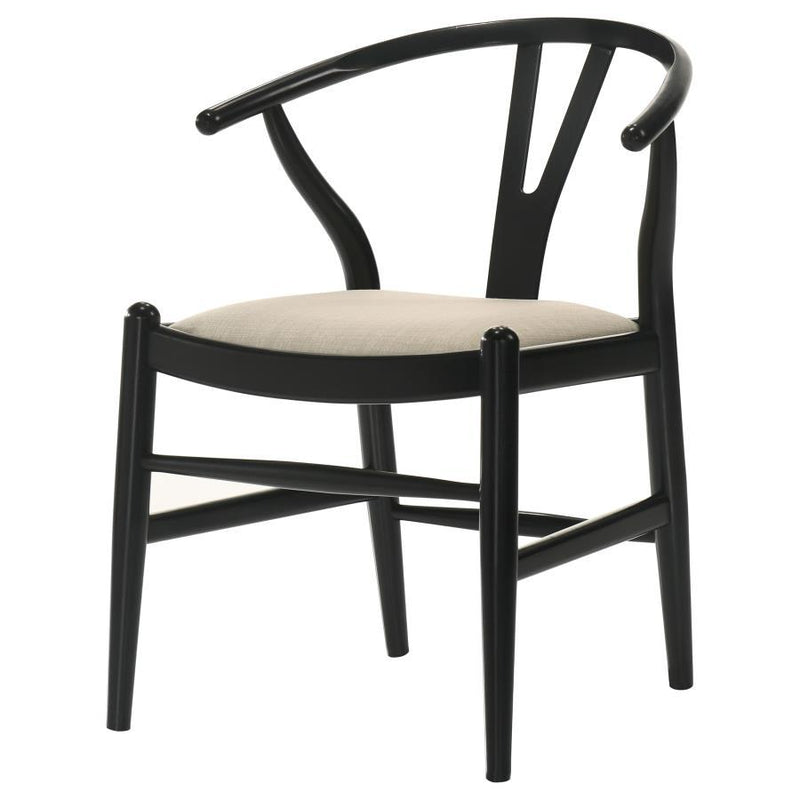 Crestmont - Wood Wishbone Dining Side Chair (Set of 2) - Black