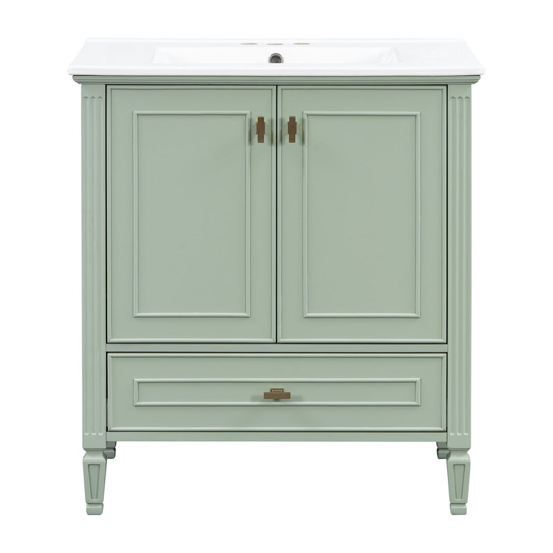 Freestanding Vanity With 1 Drawer & 2 Soft Close Doors With Door Mounted Storage