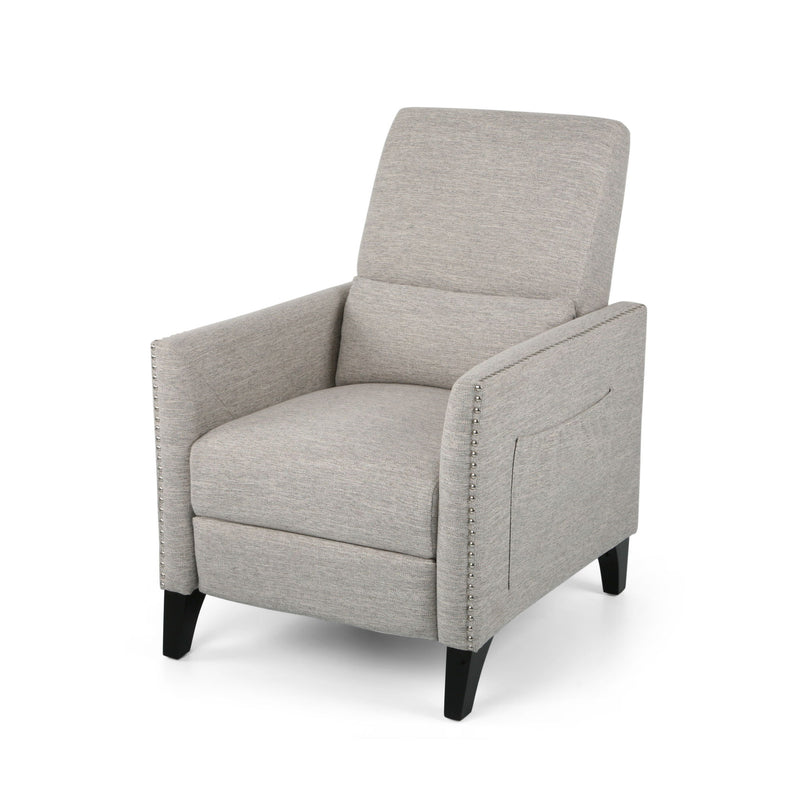 Kiersten - Contemporary Fabric Pushback Recliner