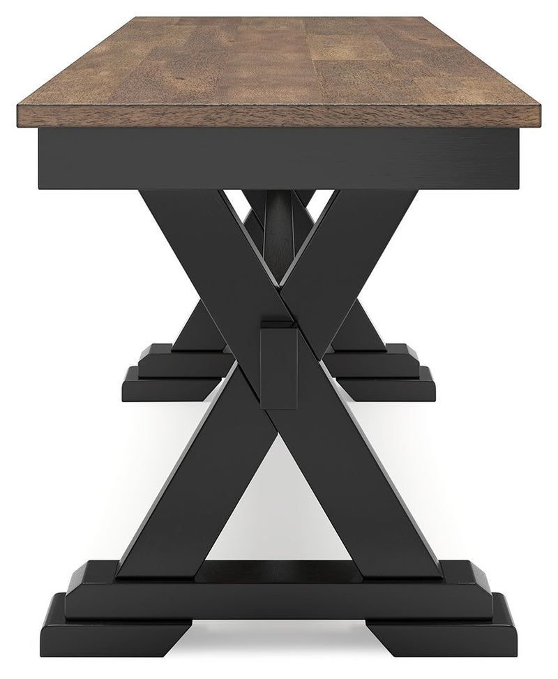 Wildenauer - Large Dining Room Bench - Brown / Black