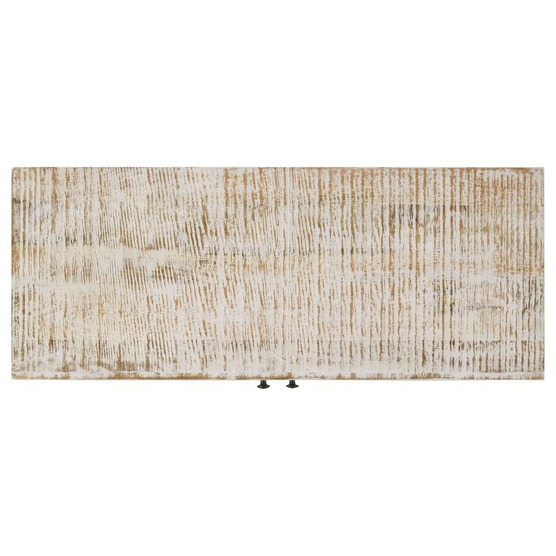 Eileen 2-door Wood Storage Accent Cabinet White Washed