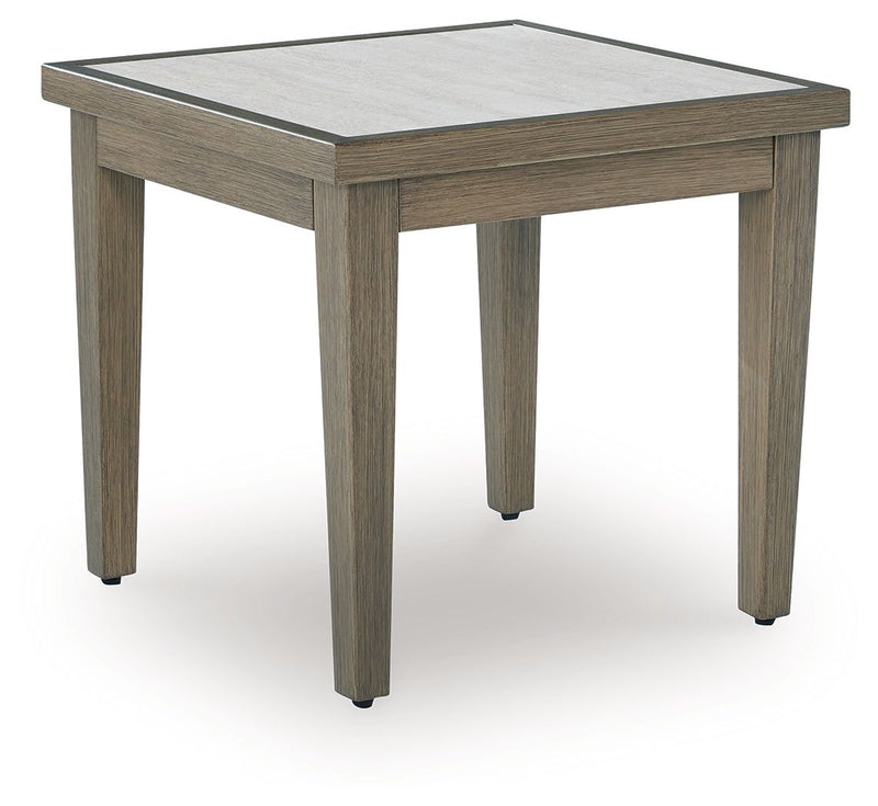 Rainier Ranch - Square End Table - Brown / Beige