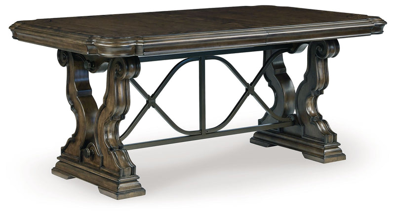 Maylee - Dining Extension Table - Dark Brown