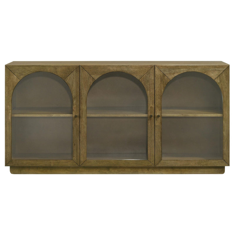 Castlewood 71-inch Dining Sideboard Buffet Server Brown Oak