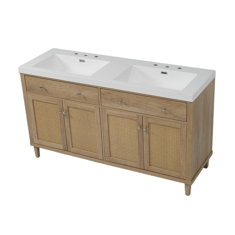 Bathroom Vanity With Double Sink, Large Storage Space