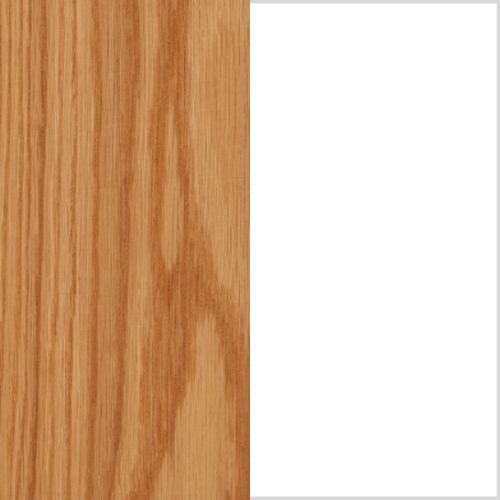 Realyn - Chair Side End Table - Insert Mirror - White / Brown