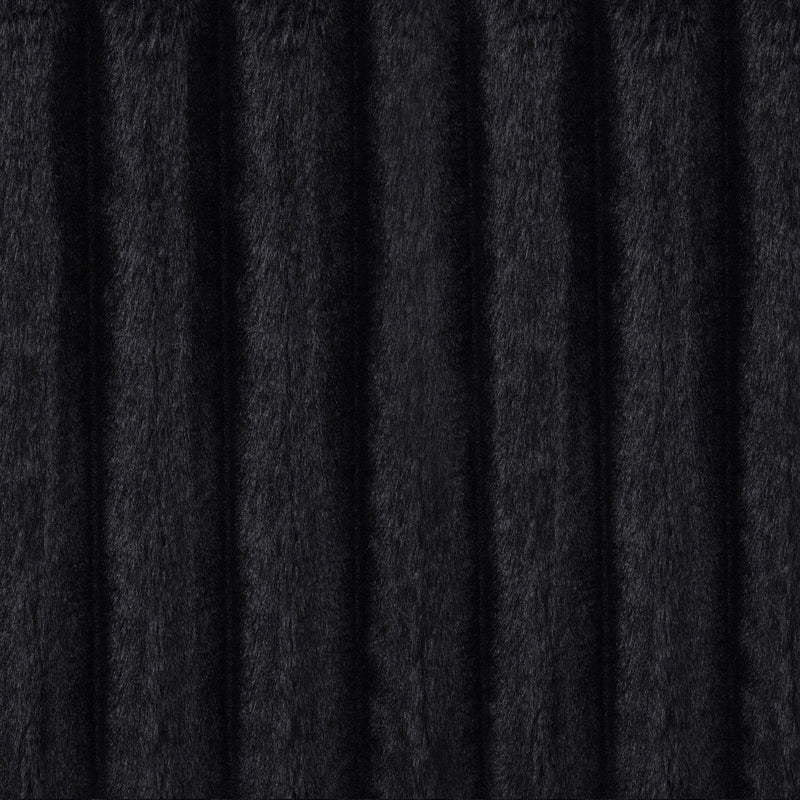 Jacana Corduroy Upholstered Dual Power Chaise Sofa Black