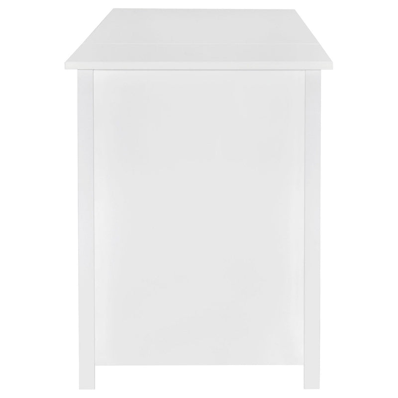 Dylan 60-inch 4-drawer Lift Top Office Desk White High Gloss