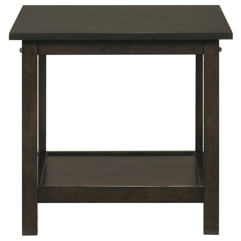 Rachelle 3-piece Rectangular Coffee Table Set Deep Merlot