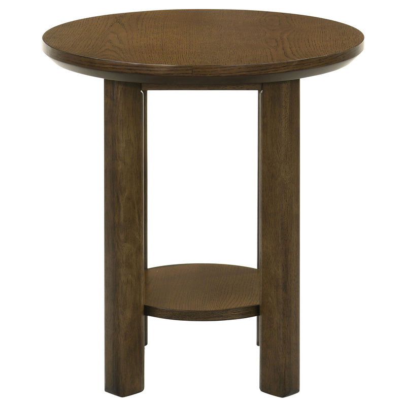 Crispin - Round Table With Lower Shelf