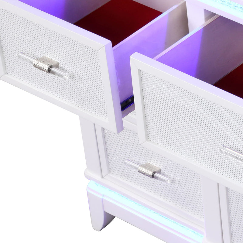 9 Drawer Dresser - White