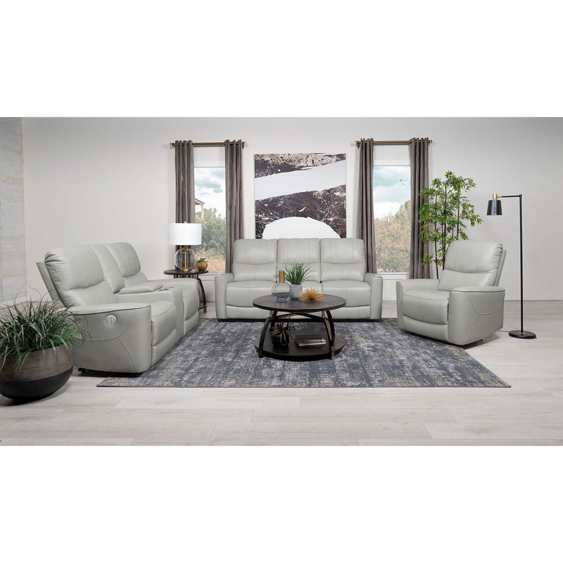 Amberly - 3 Piece Power Reclining Sofa Set - Light Gray