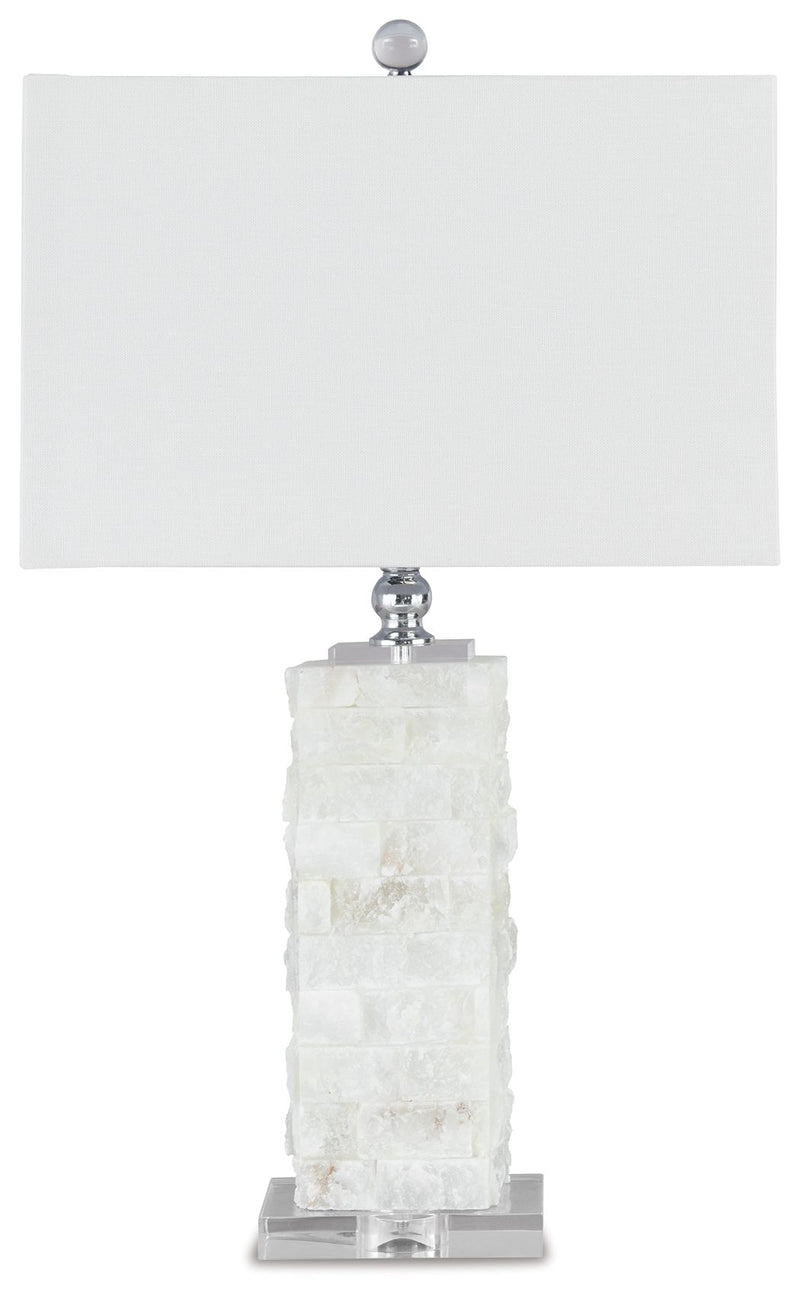Malise - Alabaster Table Lamp  - White