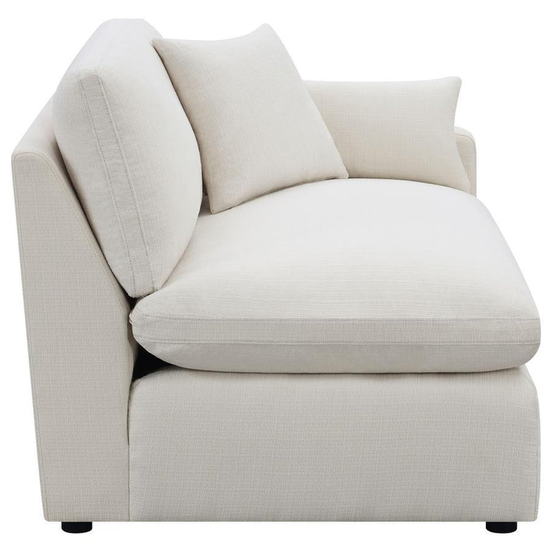 Hobson - Upholstered LAF Chair - Ivory