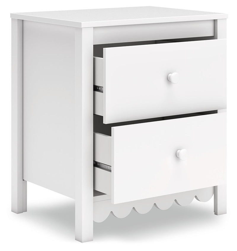 Hallityn - Two Drawer Night Stand - White