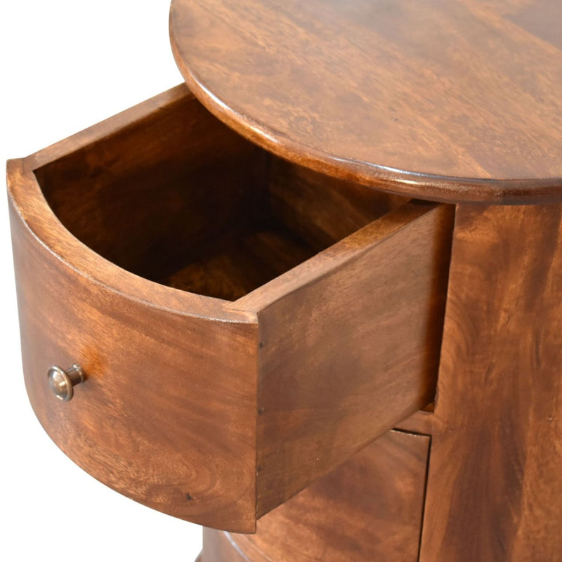 3 Drawer Drum - Chestnut