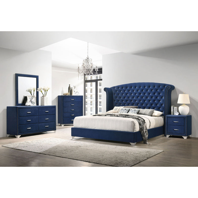 5 Drawer Bedroom Chest With Crystal Pulls