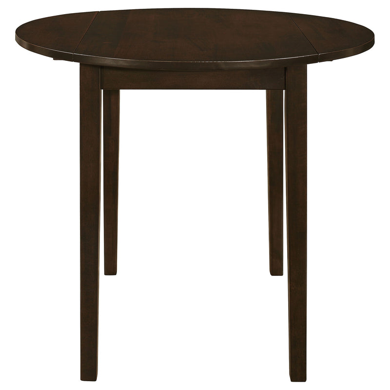 3 Piece Dining Set With Drop Leaf Table And Upholstered Chairs