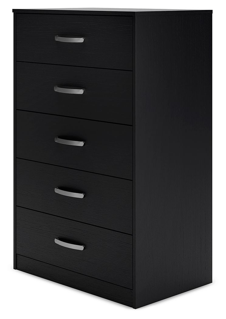 Finch - Five Drawer Chest - 46" Height - Black
