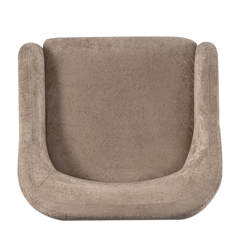 Modern Accent Chair With Recessed Arms And Tight Back