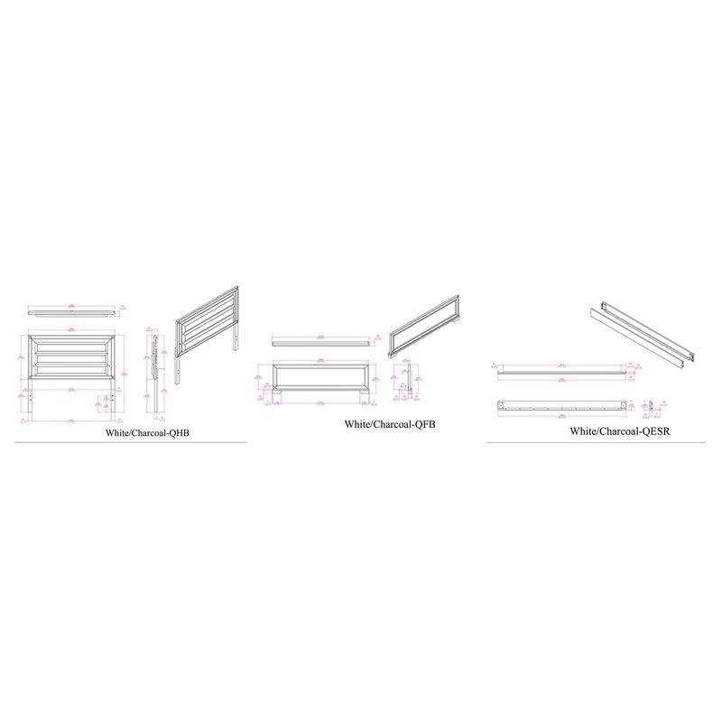Soulmarie - Bed With LED Lighting And Padded Headboard