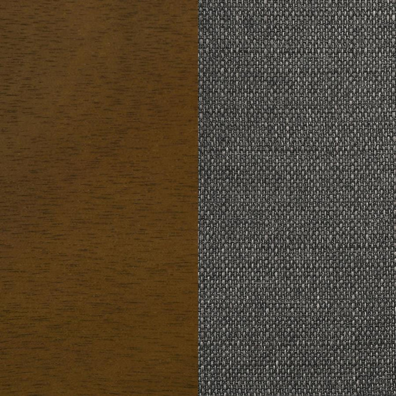 Alfredo - Upholstered Dining Bench - Gray And Natural Walnut