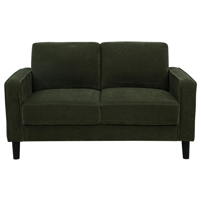 Ruth 2-piece Fabric Upholstered Track Arm Sofa Matcha Green