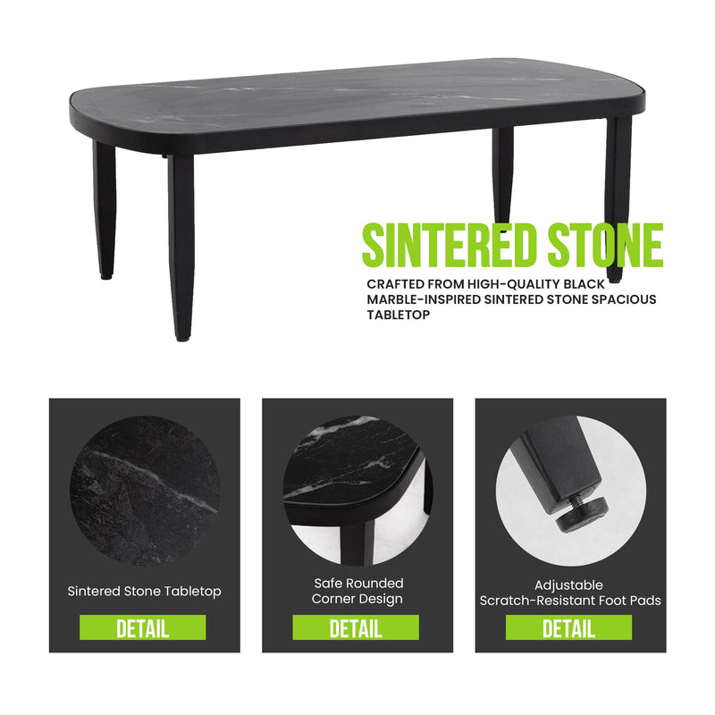 Outdoor Elegance Table, Rounded Corners