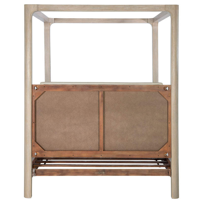 Flores - Eastern King Canopy Bed - Mango Color