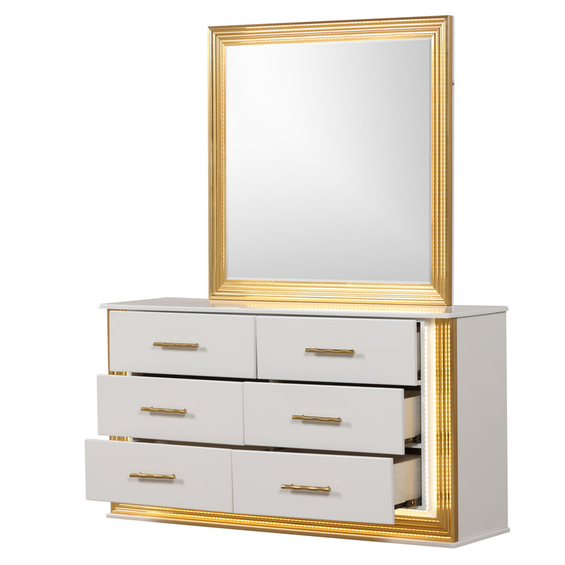 Obsession - 6 Drawer Dresser - White