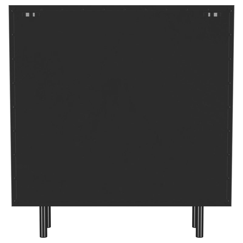 Dalia 2-door Accent Storage Cabinet with Shelving Black