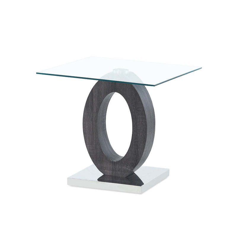 Tracker - End Table - Brown White