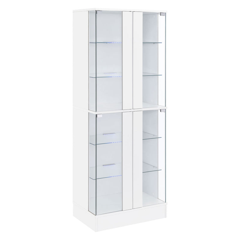 Gilbert - 4 Door LED Curio Display Cabinet