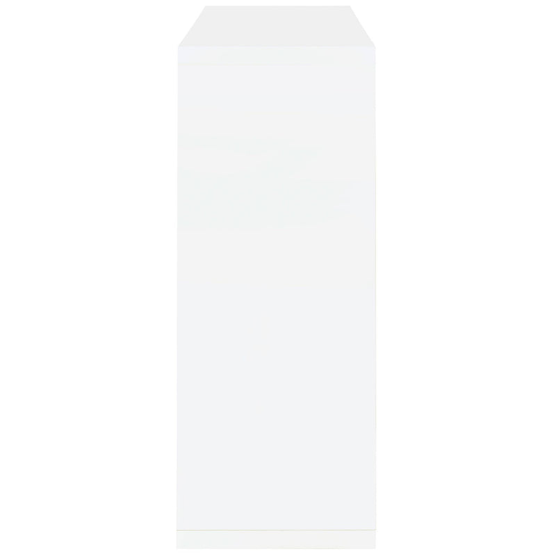 Prescott Rectangular Home Bar Table White High Gloss