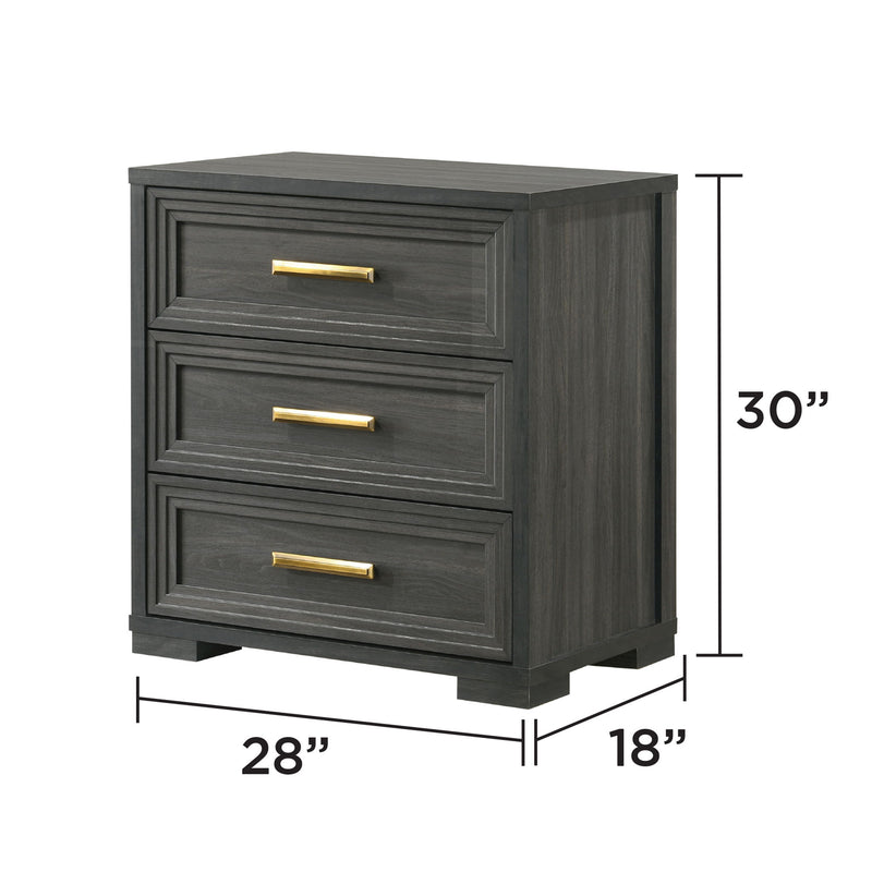 Colorado - Nightstand - Charcoal