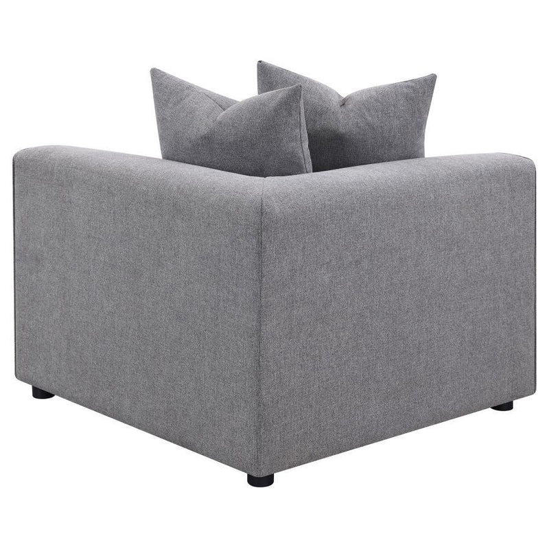 Jennifer - Upholstered Corner Chair - Gray
