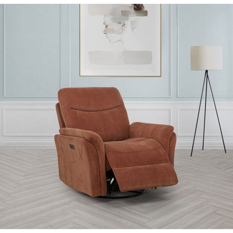 Beacon - Power Swivel Recliner With USB Charging And Adjustable Recline