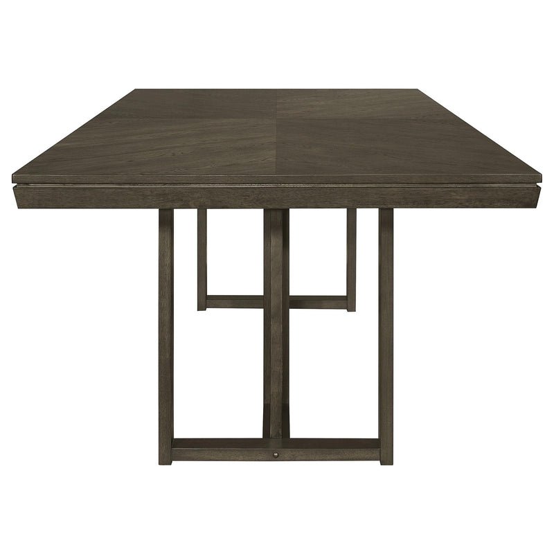 Kelly Rectangular 87-inch Wood Dining Table Dark Grey