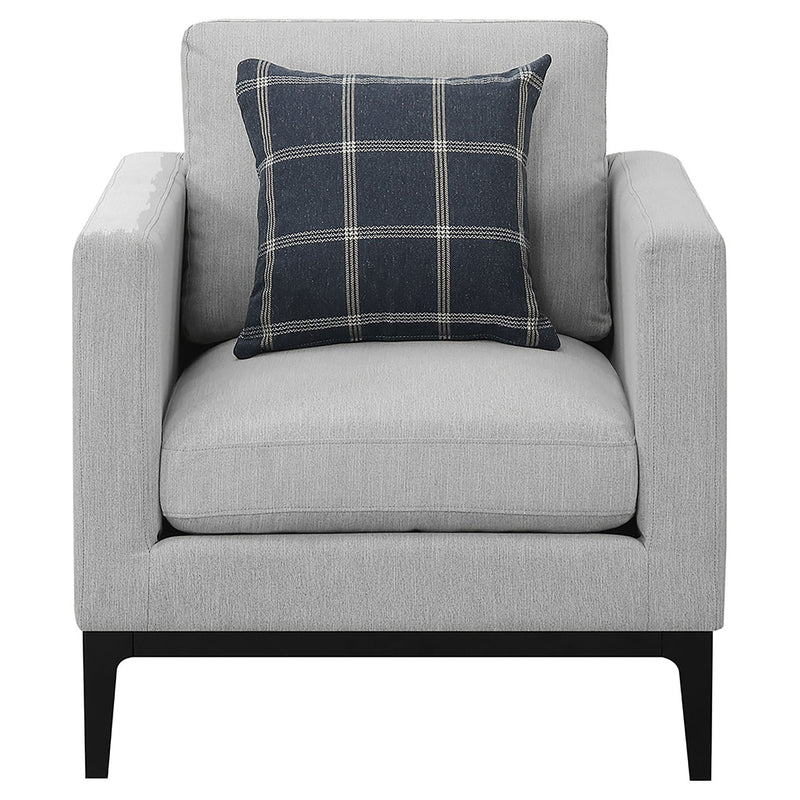 Saba - Upholstered Chair With Reversible Cushions - Gray